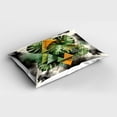 thumbnail image 2 of Ambesonne Monstera Pillow Sham, Leaves Triangles Mystery, 26" X 20", Camel Grey and Fern Green, 2 of 2