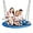 Blue, variant on SUPER DEAL 48 Inch Large Blue Saucer Tree Swing Set for Kids Adults 700lb Weight Capacity Waterproof Flying Swing Seat with Adjustable Hanging Ropes for Outdoor Playground, Backyard