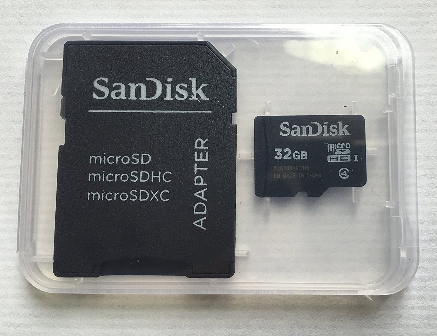 SanDisk 32GB MicroSDHC High Speed Class 4 Card with MicroSD to SD