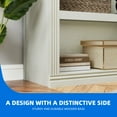 thumbnail image 6 of Dextrus Arched Modern 5 Tiers Wooden Bookshelf, 68.5" Tall Display Storage Rack, White, 6 of 10