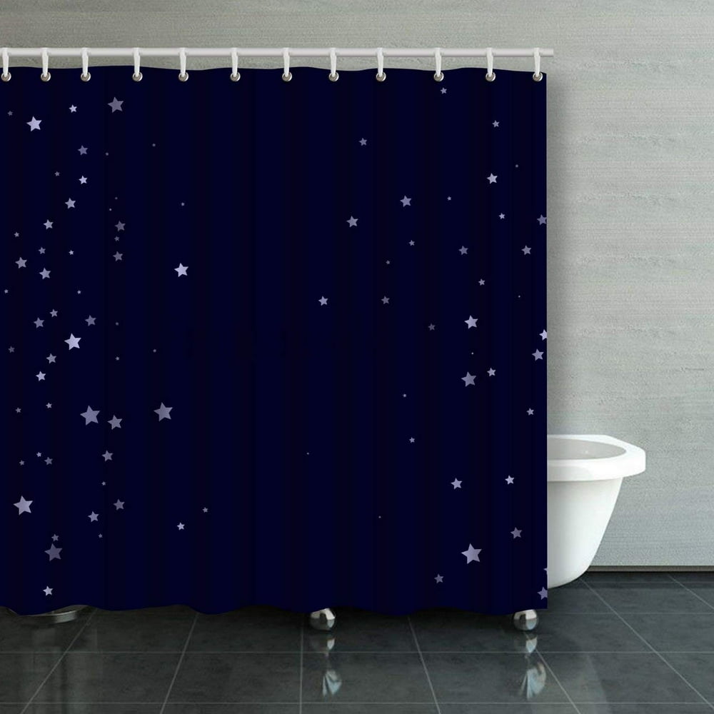 BPBOP Dark Blue Starry Star Falling Print Starlight Night Astral Design