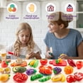 thumbnail image 2 of Juguete de corte Pretend Play Food LAUGIGLE de 78 piezas con bolsa de almacenamiento, 2 of 6