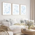 thumbnail image 4 of Blue White Wall Art Chinoiserie Flower Canvas Wall Decor Aesthetic Floral Wall Art Watercolor Vintage Prints Abstract Botanical Poster Blue Flower Pictures for Bedroom Bathroom Unframed, 4 of 6