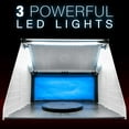 Portable Hobby Airbrush Paint Spray Booth Kit Exhaust Filter LED Light Set Model