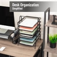 thumbnail image 3 of Mind Reader 6-Tier Paper Tray, Desktop Organizer, File Storage, Office, Metal Mesh, Black, 3 of 7