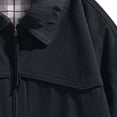 thumbnail image 6 of Winter Jackets for Men Cotton Contrast Color Washed Vintage Work Jacket Lapel Long Sleeve Full Zip Loose Casual Outer Coat Fashion Casual Coats, 6 of 9