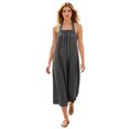 thumbnail image 3 of Women's Halter Maxi Dress, Sexy Backless Cotton Linen Long Dresses, Loose Fit Pleated Front Summer Beach Vacation Boho Sundress, 3 of 8