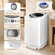 Portable 7.7 lbs Automatic Laundry Washing Machine with Drain Pump (Mini) - 16.9''x16.9''x29.5''(L x W x H)