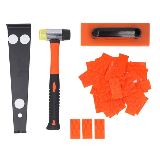 Kit De Instalación De Pisos De Madera Laminada, Kit De Herramientas De Instalación De Pisos De Madera Laminada Resistente A La Abrasión 40 Espaciadores Reutilizables Eficientes