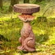 thumbnail image 5 of Estatua de baño de pájaros para jardín al aire libre, manualidades Retro para el hogar, patio de resina, comedero para pájaros, baño para pájaros Cola estatua de baño de pájaro, 5 of 8