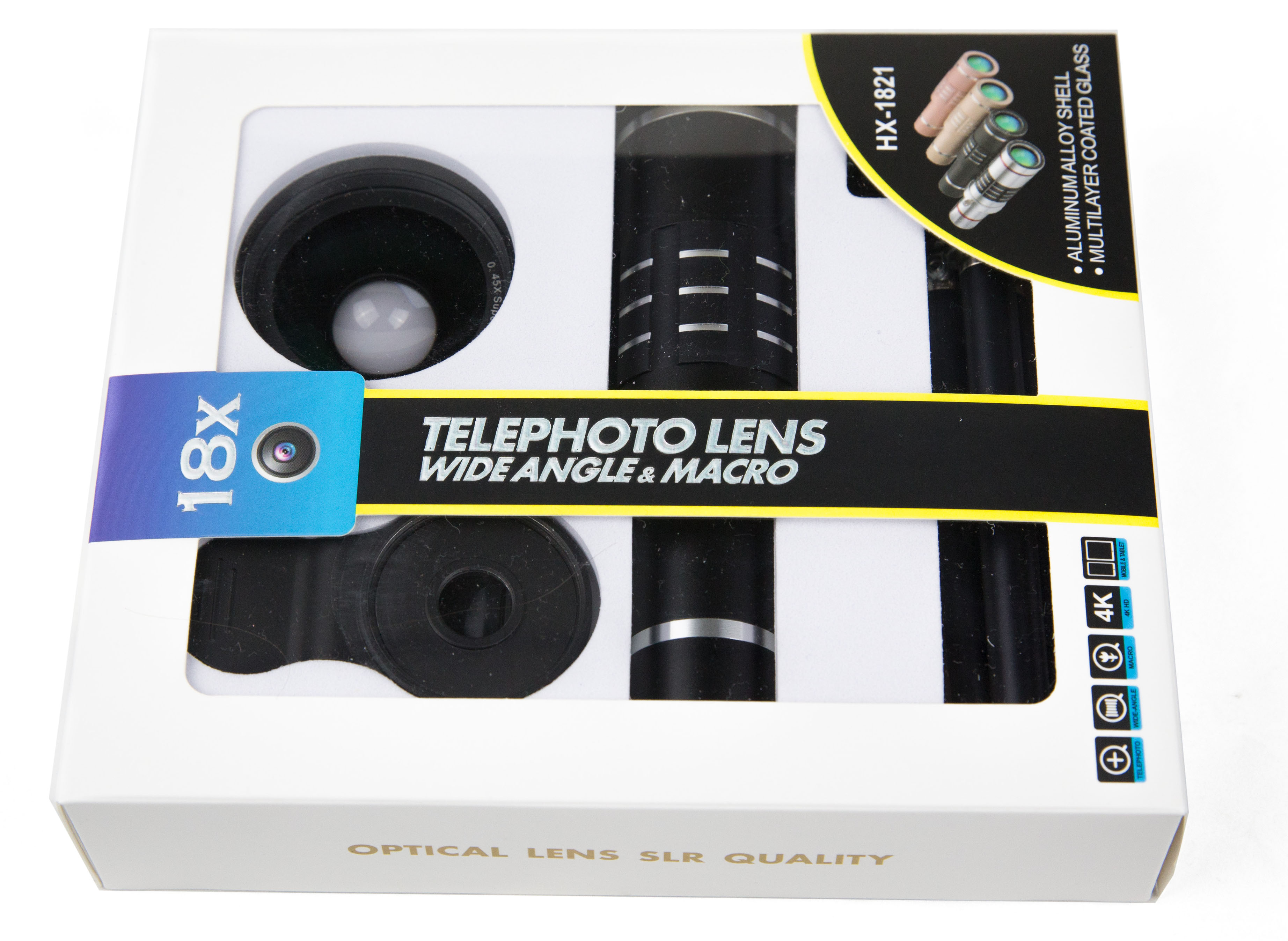 R&L Telephoto Lens for Smartphone, Mobile Camera Kit with 12X Telephoto, Wide Angle and Macro Lenses 3 in 1 - image 2 of 7