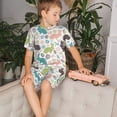 thumbnail image 4 of KLL Ensemble de Pyjama à Manches Courtes Imprimé Lapin de Pâques pour Enfants, Ensemble de Pyjama Doux pour Garçons et Filles-TTG, 4 of 6