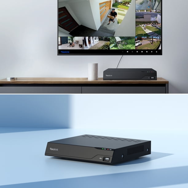 Reolink 8-Channel NVR Recorder with 2TB HDD, Supports PoE/Wi-Fi