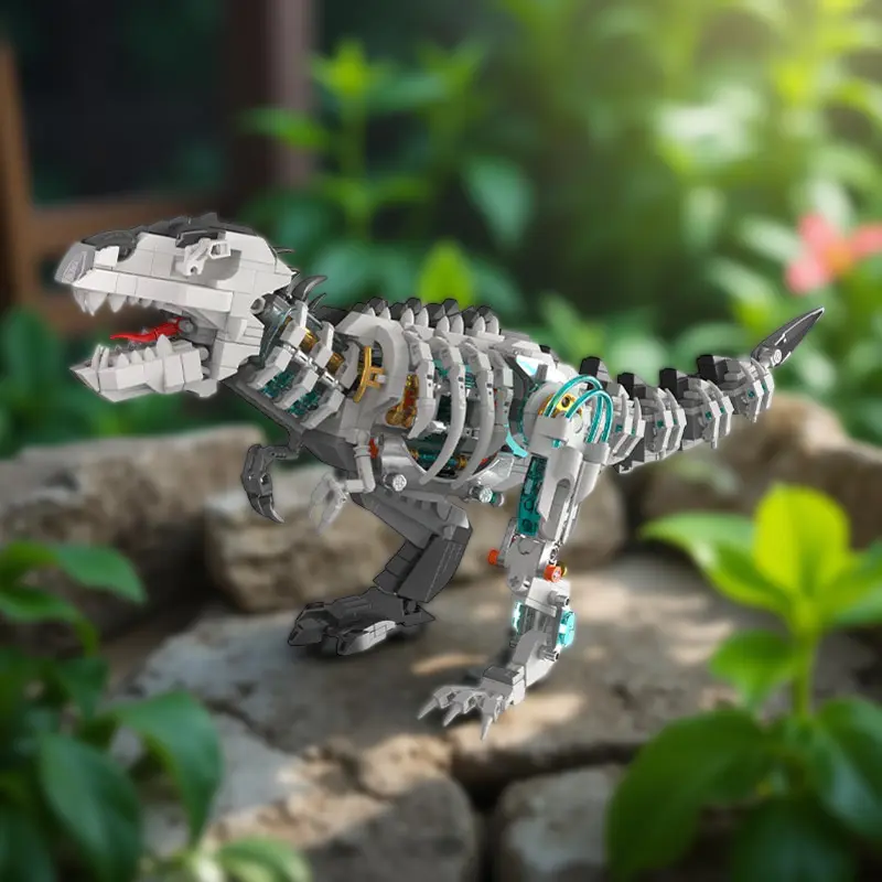 GZBrick Jurassic Mechanical Indominus Rex Building Sets Compatible with Lego Dinosaur World for Adults Boys 1160PCS