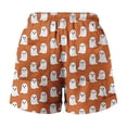 thumbnail image 4 of Bovemsi Womens Shorts Casual Palazzo Pants for Women Orange Halloween Themed Printed Comfort Shorts M, 4 of 4