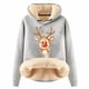 thumbnail image 1 of WILLBEST Sudadera de Mujer Womens Casual Plus Velvet Christmas Series Printed Long Sleeve Hooded Sweatshirt 696 X-Grande, 1 of 4