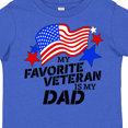 thumbnail image 4 of Inktastic My Favorite Veteran is My Dad Boys or Girls Toddler T-Shirt, 4 of 5