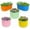 Multicolor, variant on Kids Raised Garden Beds Outdoor (4-Pack)-24x24x18in Round Galvanized Metal Planter Box for Planting Vegetables, Flowers, Fruits, Eco-Safe & Easy Setup, Blush Pink