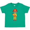 thumbnail image 3 of Inktastic African American Boy, Fireman, Firefighter, Helmet Boys Toddler T-Shirt, 3 of 5