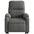 thumbnail image 4 of vidaXL Stand up Massage Recliner Chair Dark Gray Microfiber Fabric, 4 of 9