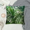 thumbnail image 2 of Shiartex  Palm Leaf Decorative Throw Pillow Cover Case,Palm Tree Outdoor Pillow Cases Square  Cushion Covers for Sofa Couch Bed Green 12x12in, 2 of 5