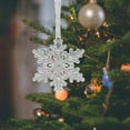 thumbnail image 5 of OAVQHLG3B Snowflake Christmas Tree Decorations Ornaments, Hanging Acrylic Crystal Snowflake Ornaments Christmas Tree Decor, Snowflake Star Crystal Christmas Ornaments Party Supplies, 5 of 6