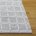 thumbnail image 3 of SAFAVIEH Montauk Elwyn Checkered Cotton Area Rug, Gray/Ivory, 6' x 9', 3 of 10
