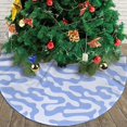 thumbnail image 3 of Christmas Tree Skirt, Light Blue Camouflage Soft Plush Christmas Tree Decorations Indoor, Tree Skirts Mat for New Year Halloween Holiday Christmas Party Decor 48", 3 of 6