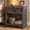 Taupe Brown, variant on VASAGLE Farmhouse Nightstand with Charging Station, Drawer and Open Shelf Side Table, 23.6 x 15.7 x 23.6 Inch, Rustic White and Honey Brown