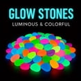 thumbnail image 3 of Colorful Glow-in-the-Dark Garden, Glow At Night Pebbles for Outdoor Fish Tank Rocks Aquarium Gravel Luminous Stones, 3 of 8