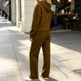 thumbnail image 4 of Aofany Womens Two Piece Matching Outfits Workout Sets Casual Long Sleeve Zip Up Hoodie Sweatshirt Jacket & Long Sweatpants Fall Winter Tracksuit Set, 4 of 4