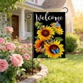 thumbnail image 6 of Antqov Garden Flags Summer Spring Sunflower Welcome Floral Double Sided Flag 12x18" Small Holiday Yard Garden Decor for Outside Home Garden Decorations, 6 of 6