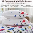 thumbnail image 4 of Floral King Quilt Set - Lily Pattern Soft Microfiber Lightweight 3-Piece for All Season (1 Quilt, 2 Pillow Shams), 4 of 8