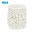 thumbnail image 3 of Uxcell 6mm Faux Pearl Beads Garland, 82 Ft Pearl String Chain Pearl Roll, White, 3 of 6