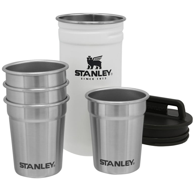 Stanley Adventure Pre-Party Stainless Steel Shotglass + Flask Set - Polar 