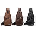 thumbnail image 2 of Seyurigaoka Men Shoulder Bag Chest Pack USB Charging Sports Crossbody Handbag, 2 of 3