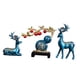 thumbnail image 4 of Juego de estatuas de ciervos de calabaza, adornos de escritorio, colección de alces, decoración Feng Shui, esculturas de prosperidad para entrada y Azul, 4 of 8