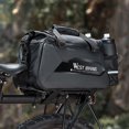 thumbnail image 4 of Bolsa de ciclismo Bolsa extensible para asientos traseros de bicicleta, bolsa de almacenamiento para montar en bicicleta, gran capacidad, portabicicletas, bolsas para asientos, equipaje de viaje, bols WEST BIKING Bolsa de ciclismo, 4 of 7
