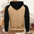 thumbnail image 4 of Wuxian Sweatshirt For Men Zip Up Hood Long Sleeve Color Block Sport Hoodie Cardigan Sweatshirt With Pocket Loose Fit Fall Winters,Bk2,Xxxl, 4 of 5