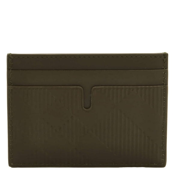 Burberry Sandon Check-Pattern Leather Card Holder