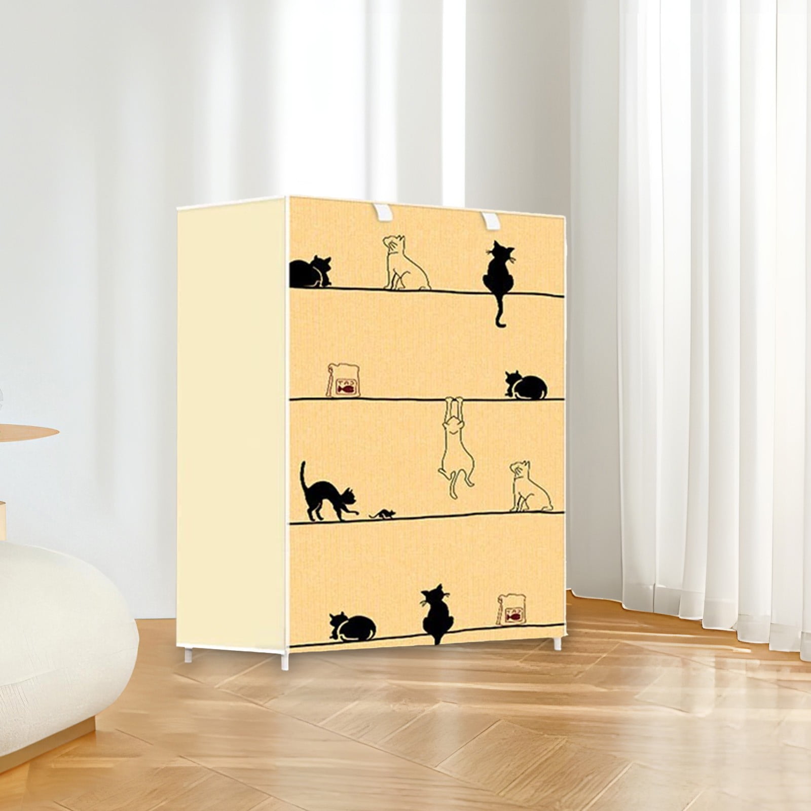 geerera Shoe Storage Rack with dust cover, 3 Layer Shoe Rack,Stackable Shoe Storage In Any Combination Space Saving Small Shoe Rack,Suitable For Closet,Front Door Entrance,Dorm, Garage