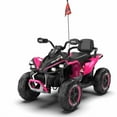 thumbnail image 3 of 24V Kids Ride On Electric XXXL ATV with Remote Control, 4 Wheel Shock Absorber, English Storytelling, Bluetooth Music | 3 Speeds Up to 3.73 MPH | Powered Ride On Toy Car for Ages 3-12 Years (Blue), 3 of 25