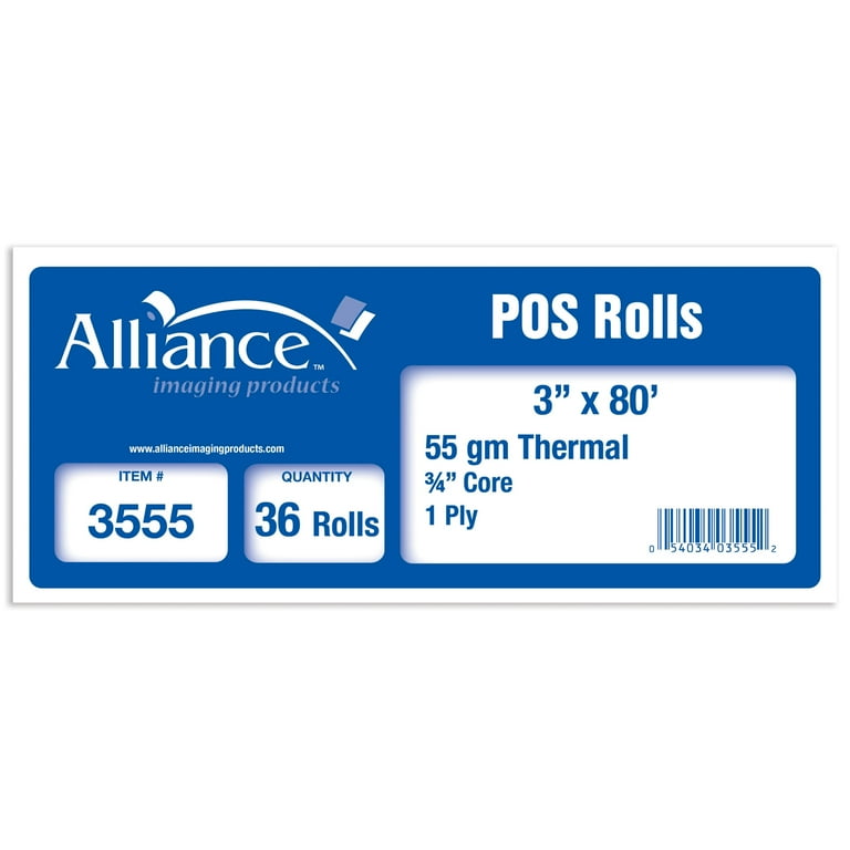 Thermal Cash Register/POS Roll, 3 Thermal Cash Register/POS Roll, 3