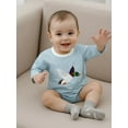 thumbnail image 6 of Rovasas Baby Boy Fall Romper Duck Striped Long Sleeve Infant Boy Jumpsuit, 6 of 9