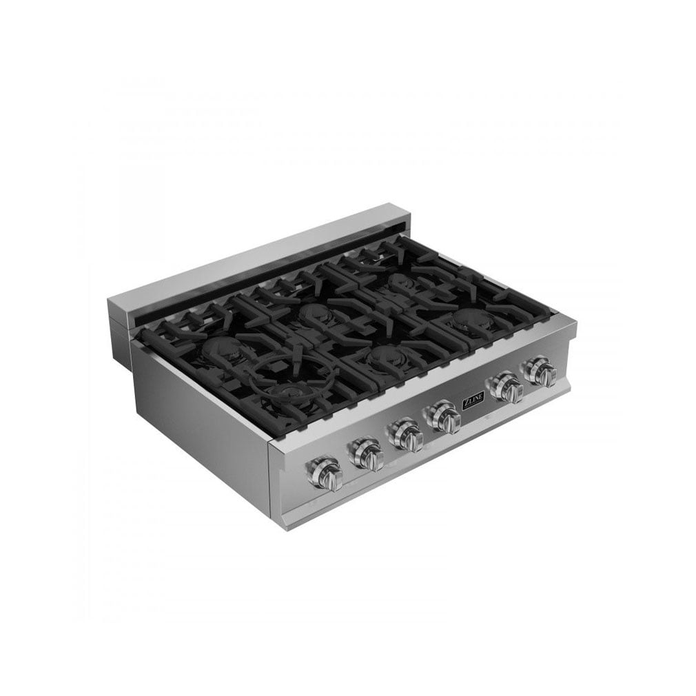ZLINE 36 in. Porcelain with 6 Gas Burners (RT36)