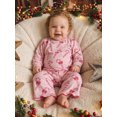 thumbnail image 6 of Lairauiy Baby Toddler Girl Christmas Outfits Candy Cane Print Long Sleeve Tops and Pants Clothes Set 0-3 Years, 6 of 9
