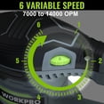 thumbnail image 4 of 5-Inch Random Orbit Sander, 6 Variable Speeds 7000 to 14000 RPM, 2.5 Amp Electric Sander for Woodworking with Dust Collector, 15pcs Sandpapers, 4 of 6