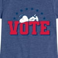 thumbnail image 3 of Peanuts - Vote Snoopy - Toddler & Youth Girls Short Sleeve Graphic T-Shirt, 3 of 6