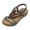 1Grey, variant on Womens Wedge Sandals Boho Beaded Dressy Beach Shoes Elastic Slingback Open Toe Sandals