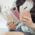 thumbnail image 2 of Funda de teléfono transparente Ins Goldleaf Gilitter para iPhone 14, 12, 13 Pro Max, 11, chica, Kawaii, bonita, a prueba de golpes Fivean unisex, 2 of 2